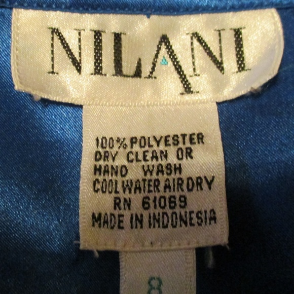 ROYAL SATIN DRESSY BLOUSE - Picture 5 of 5